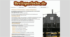 Desktop Screenshot of breitspurbahn.de